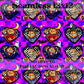 Garfield Halloween Purple Checkered Seamless