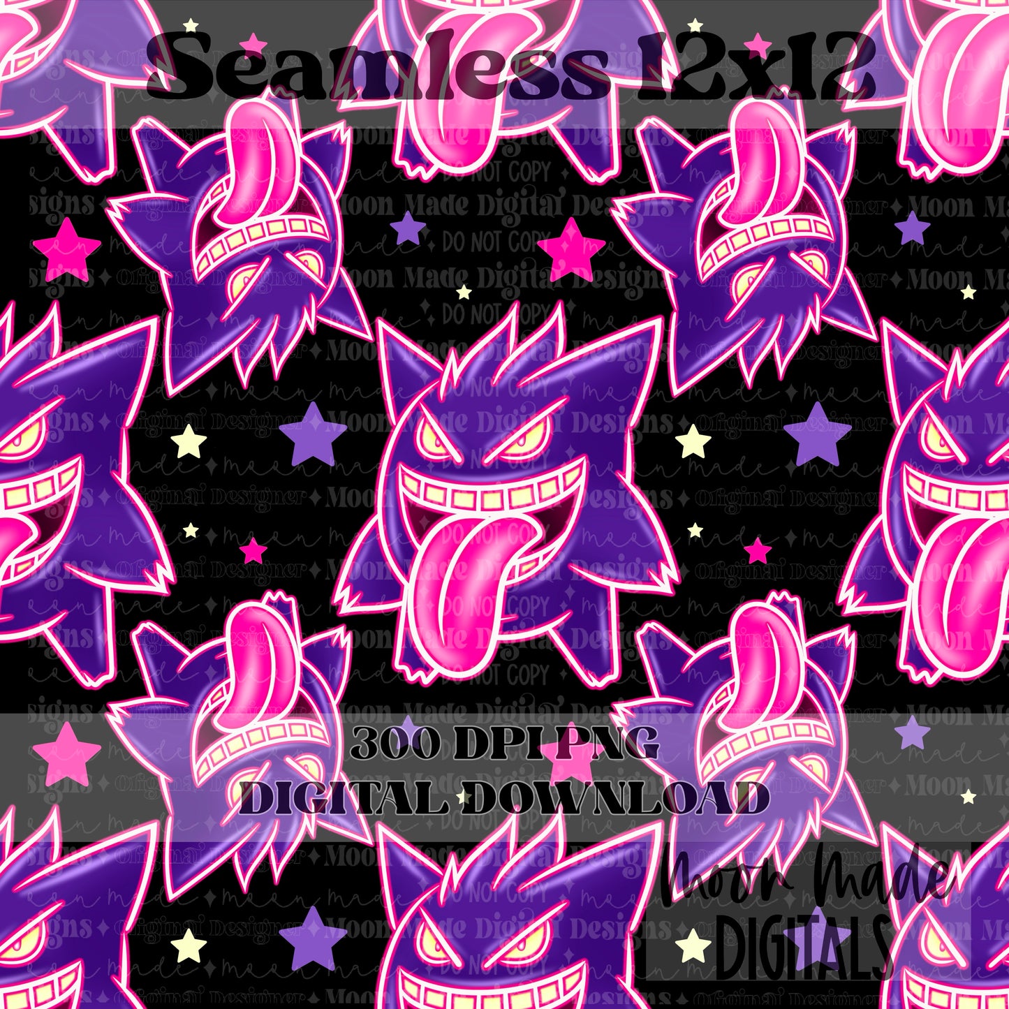 Gengar Flame Seamless