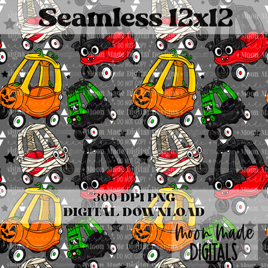Scary Car Seamless