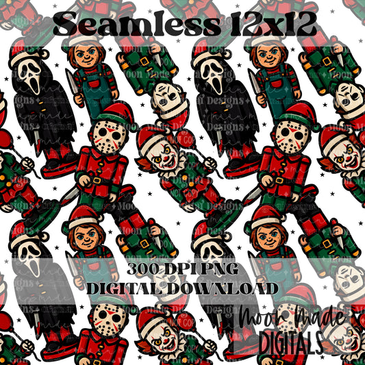 Horror Nutcracker Seamless