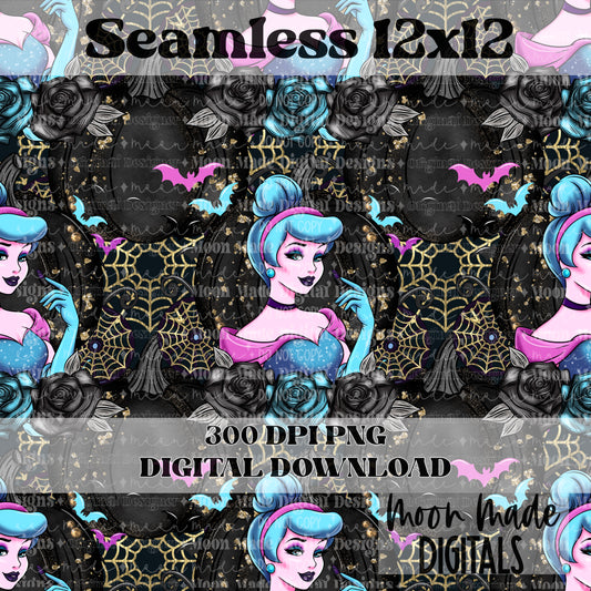 Spooky Cinderella Seamless