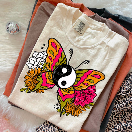 Ying Yang Butterfly PNG