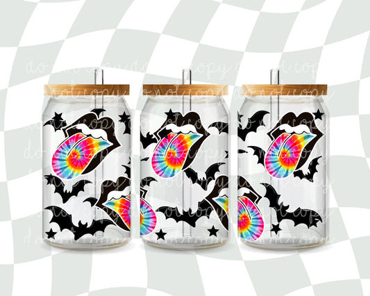 Tie Dye Bat Tongues 16 oz