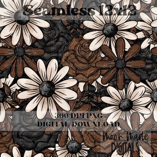 Dark Floral Seamless