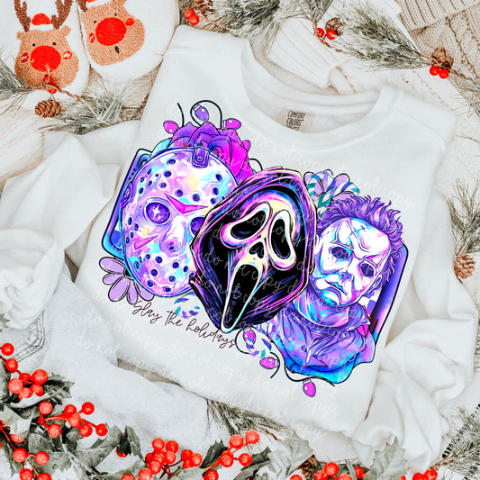 Slay the Holidays (w/and w/out words) PNG
