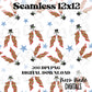 Snowman Bow Seamless