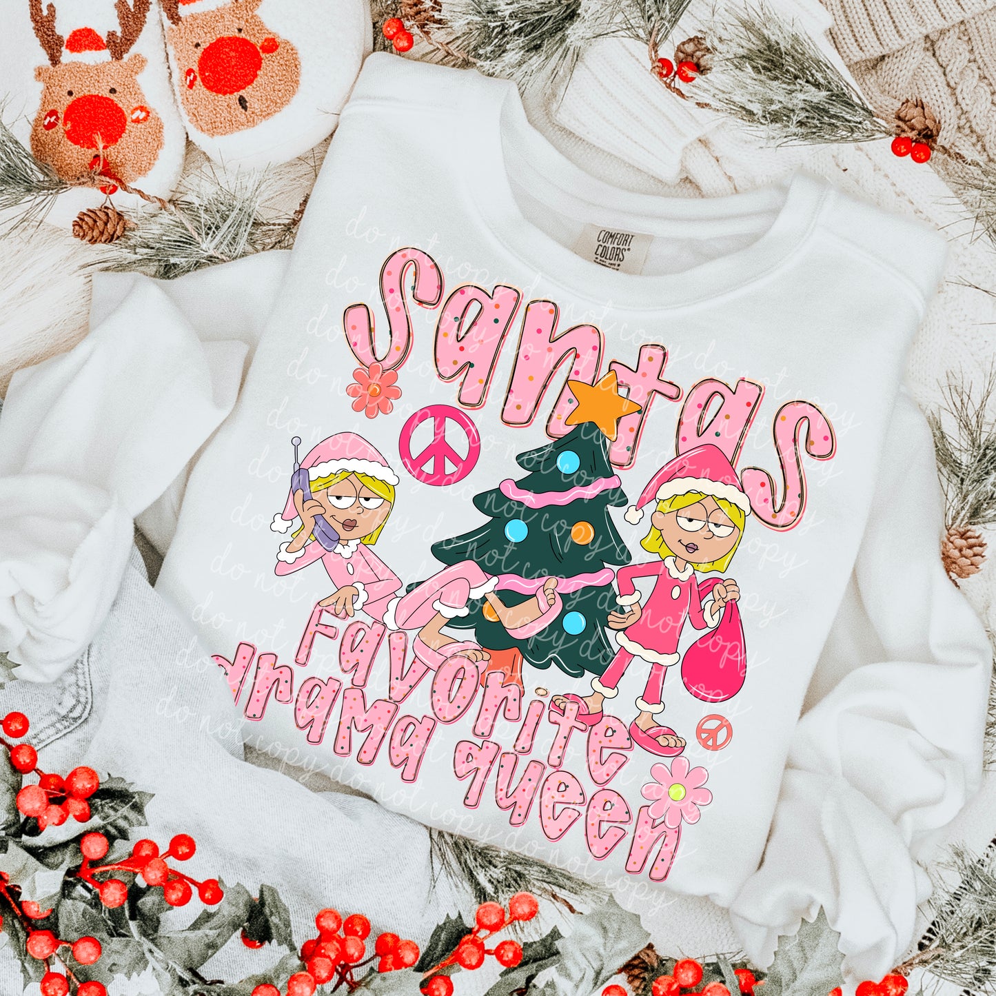 Santa's Favorite Drama Queen PNG