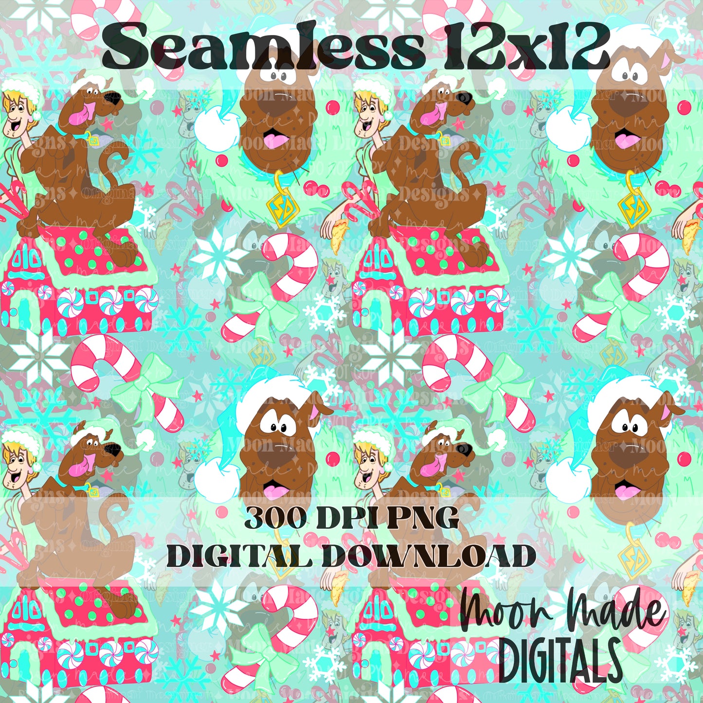 Christmas Scooby Seamless