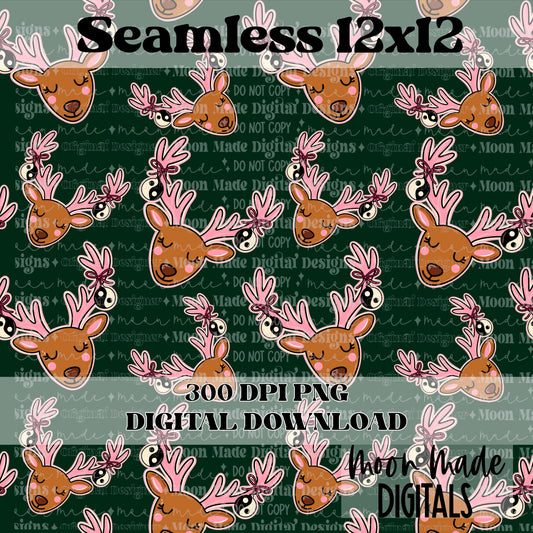 Yin Yang Reindeer Seamless