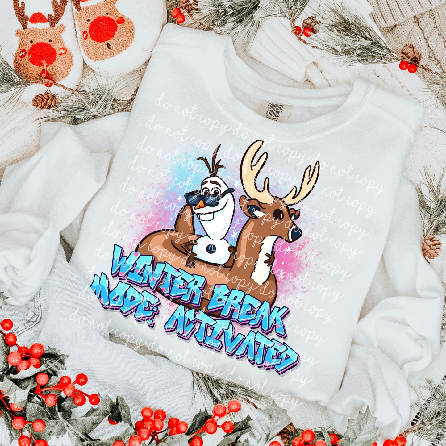 Winter Break Mode Activated PNG