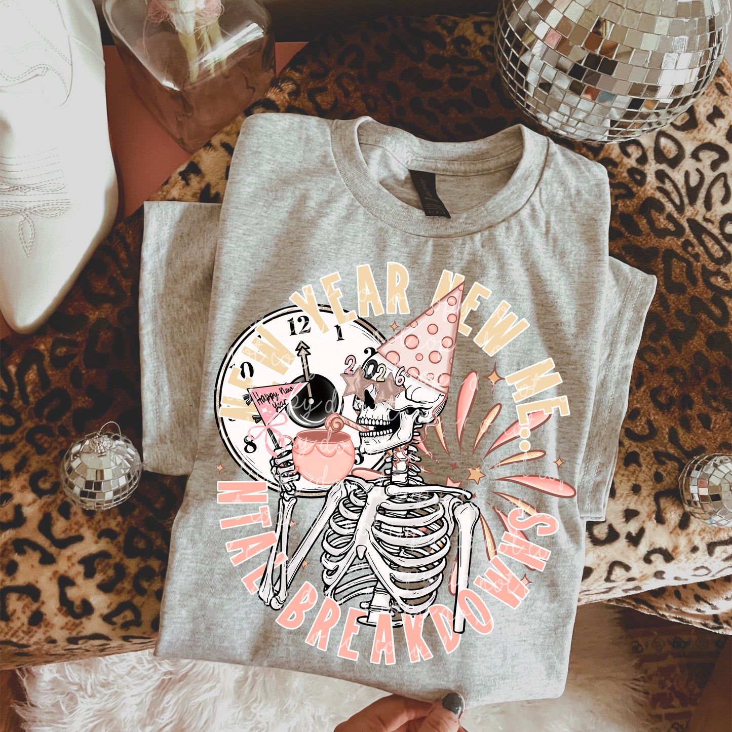 New Year Skellie 2026 PNG