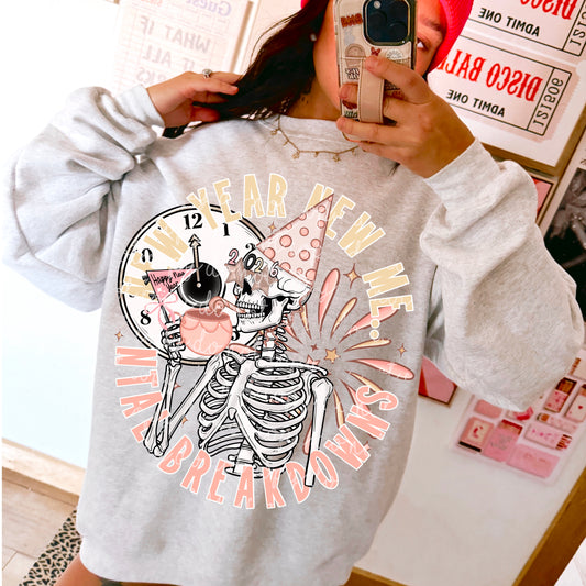 New Year Skellie 2026 PNG