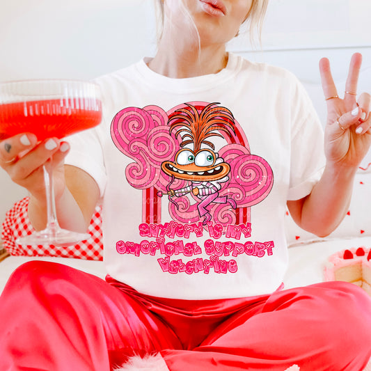 My Anxiety is my Emotional Support Valentine PNG