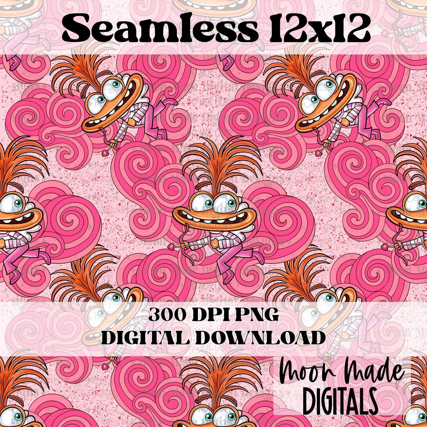 Anxiety Valentine Seamless