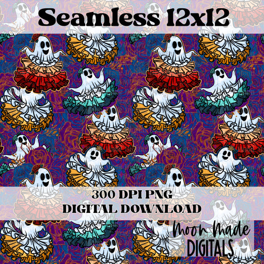 Dancing Ghosts Seamless