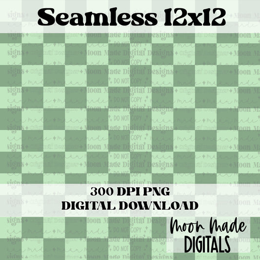 Sage Checkers Seamless