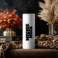 White Tumbler Leopard Mockup