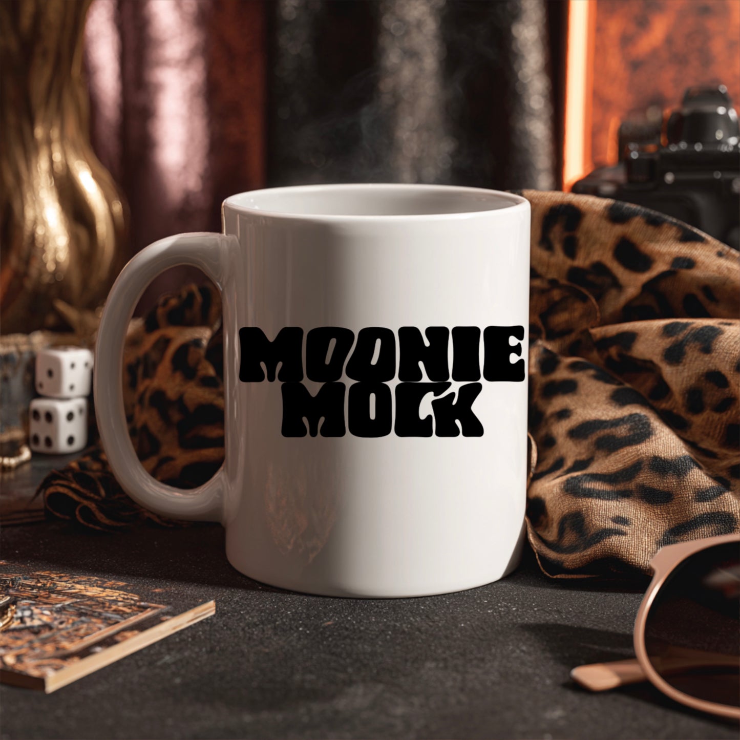 White Mug Leopard2 Mockup