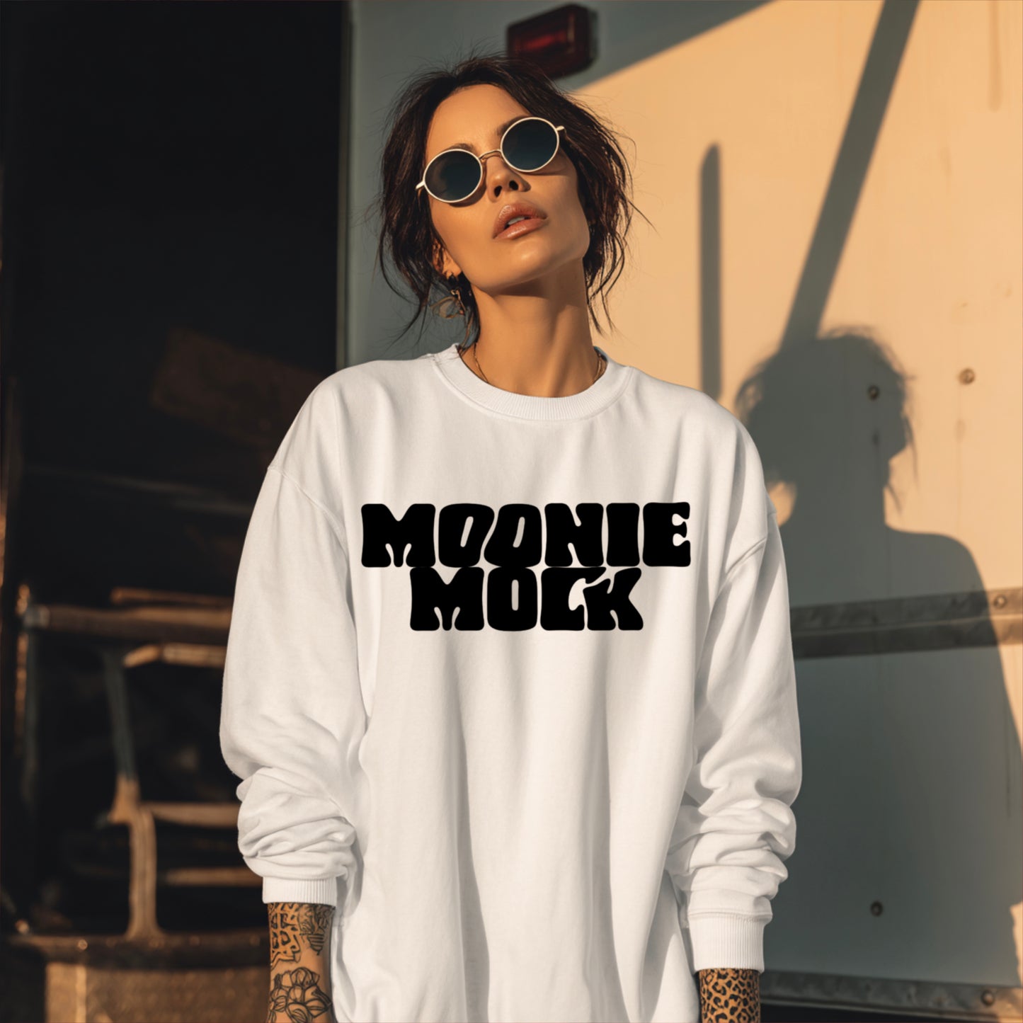 White Crew Mockup