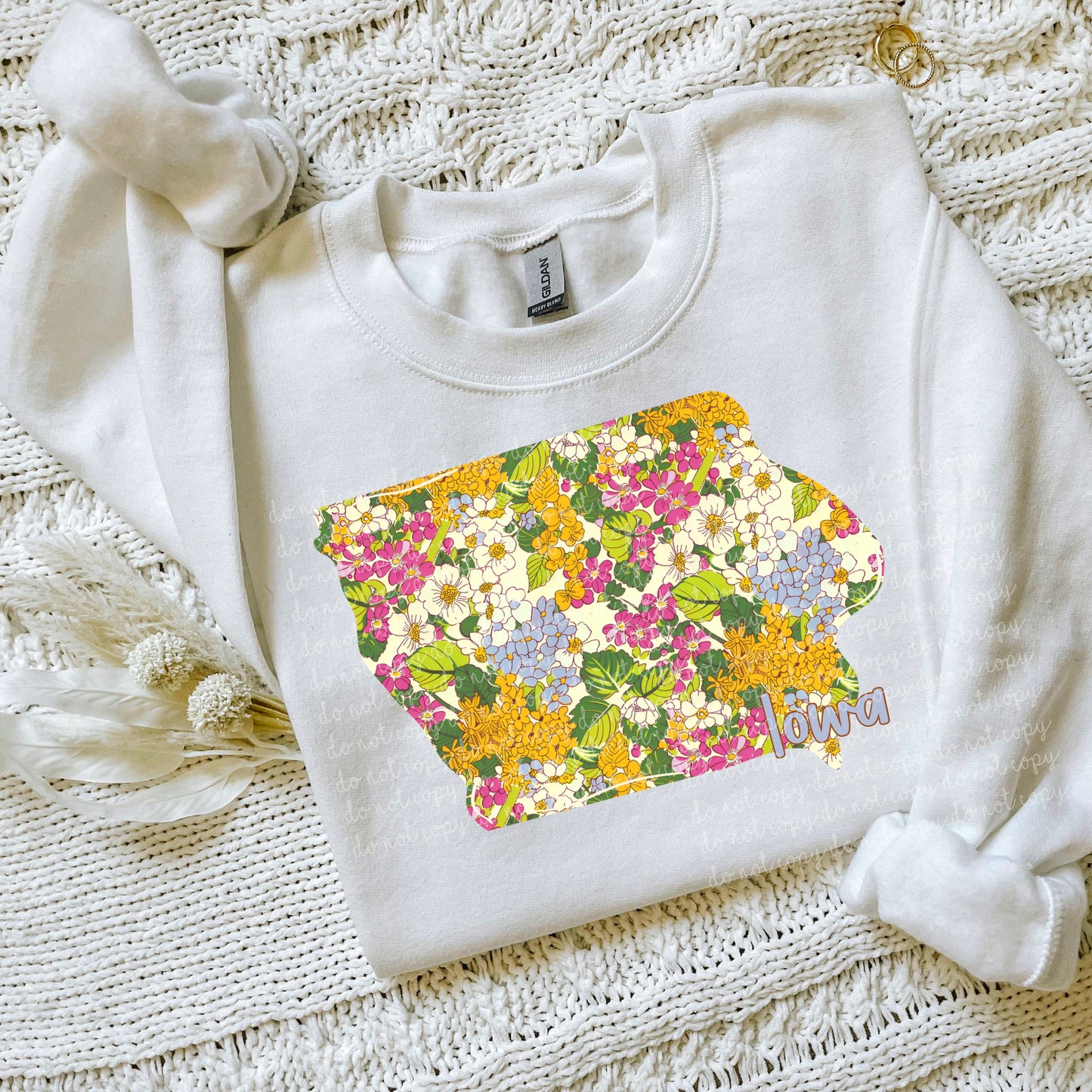 Iowa Floral PNG