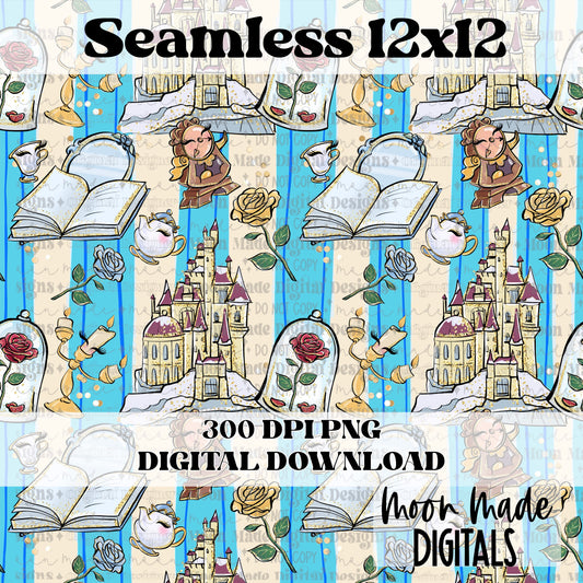 Belle and Beast Seamless
