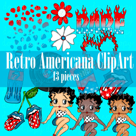 Retro Americana Clipart