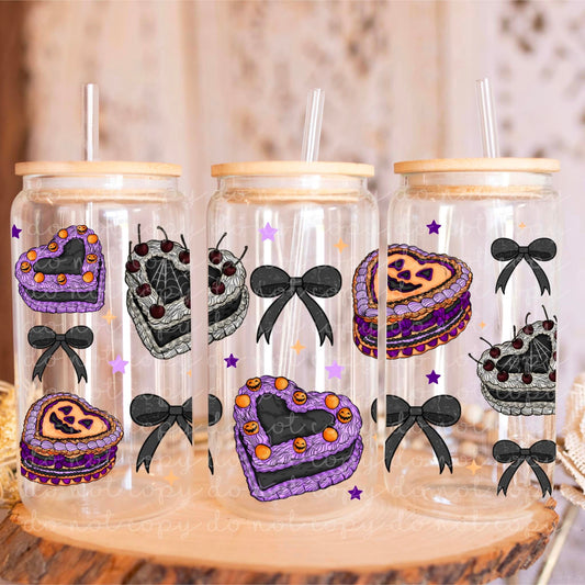 Haunted Cakes Glass Can