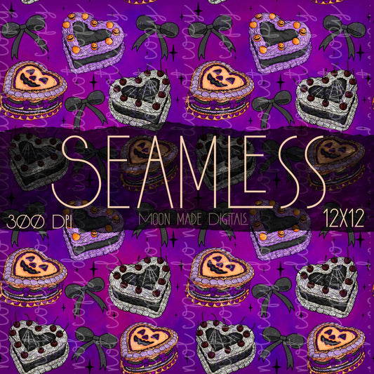 Haunted Cakes Seamless - 2 Scales