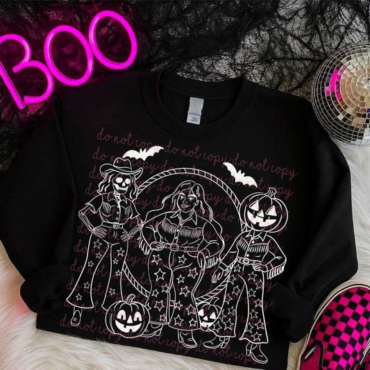 Spooky Ghouls (both colors) PNG