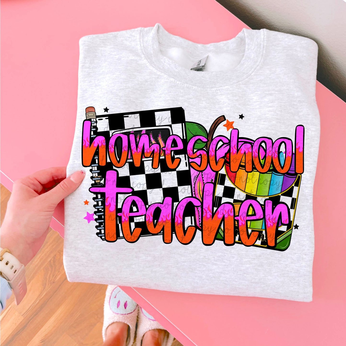 Homeschool Teacher Flames PNG