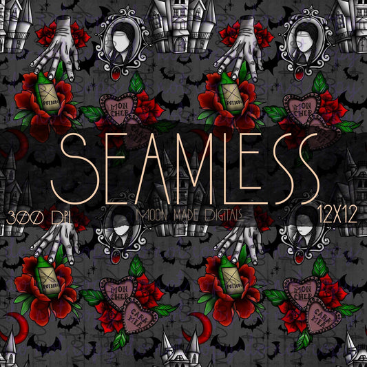 Addams Gray Seamless