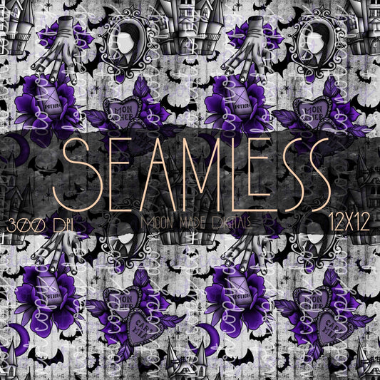 Addams Purple Seamless