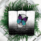 Like Butterflies Tumbler - white fade to black