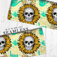 Sunflower Skull Hang Loose Seamless