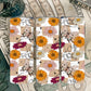Tan Checkered Skull Floral Seamless