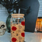 Rose bee 16 oz glass can