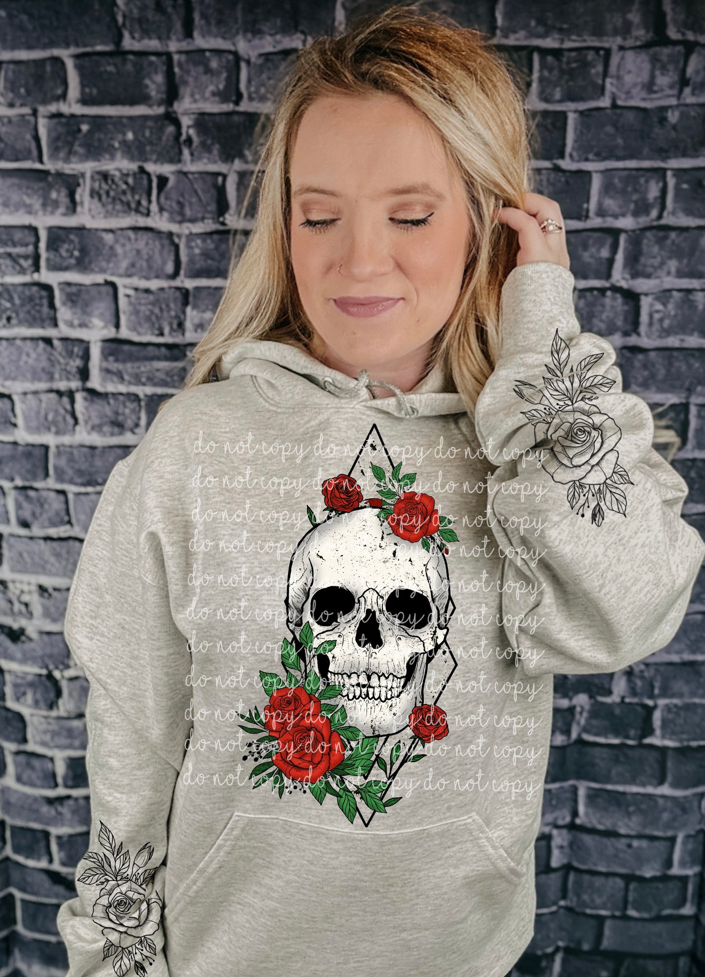 Rose skull geo with pocket